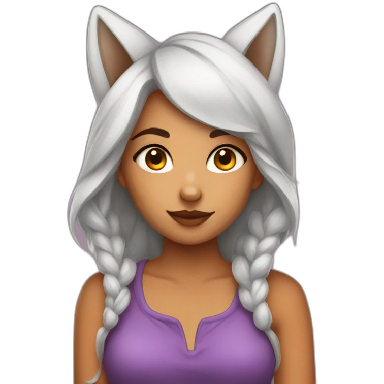 Sweetfox girl emoji