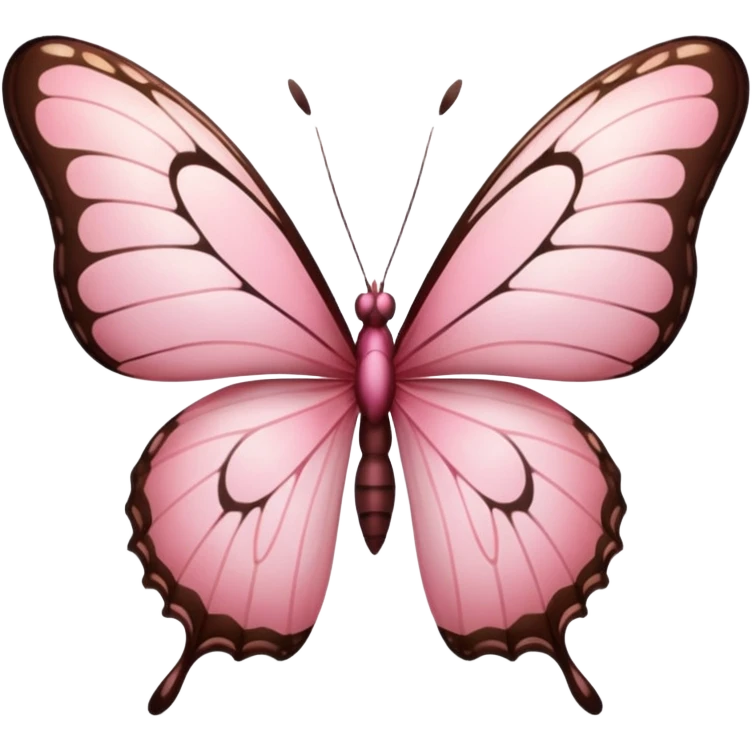 Pink butterfly emoji