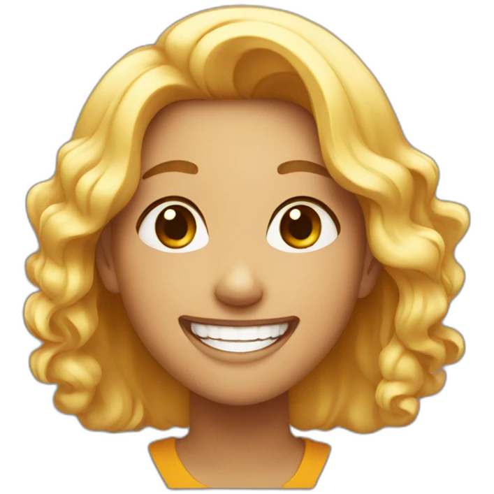 A 22 year old girl laughing emoji