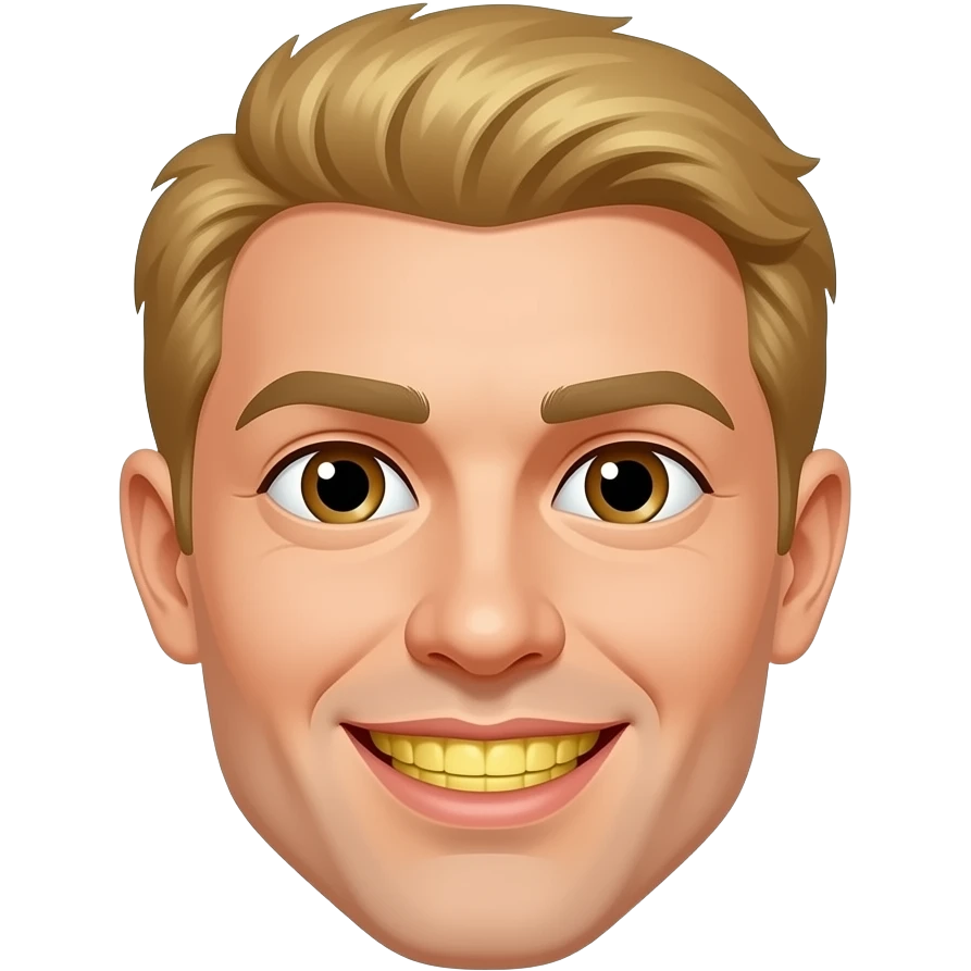 Blonder hair yellow brown teeth emoji