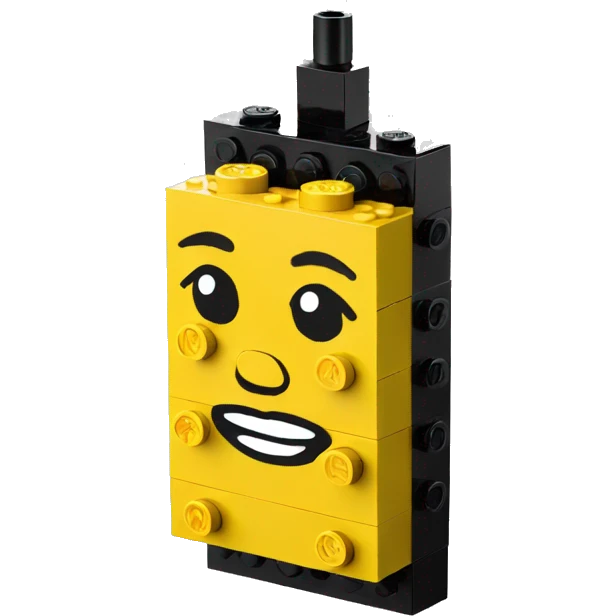 a lego phone emoji