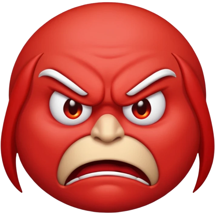 an angry emoji with furrowed brows emoji
