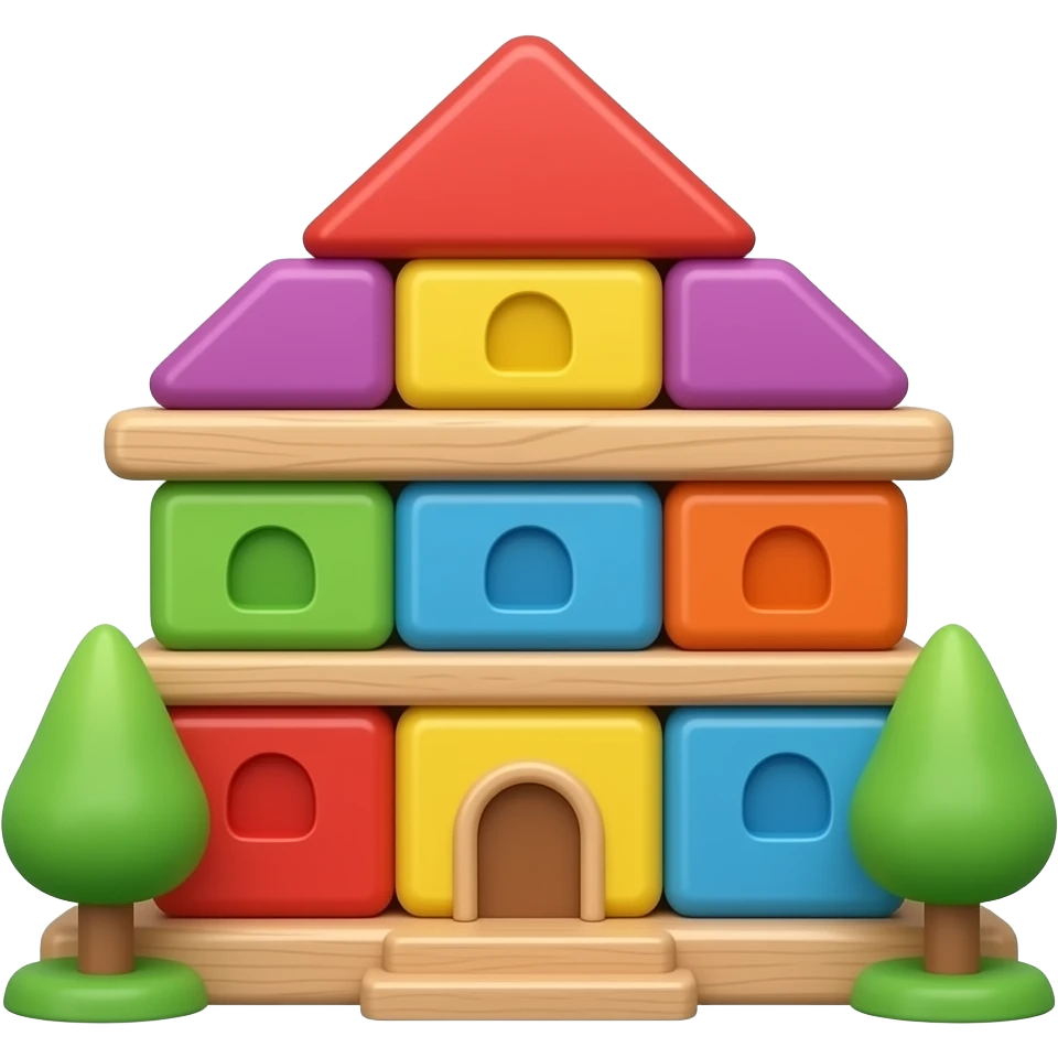colorful blocks for kids emoji
