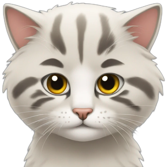 Cat with crawon emoji