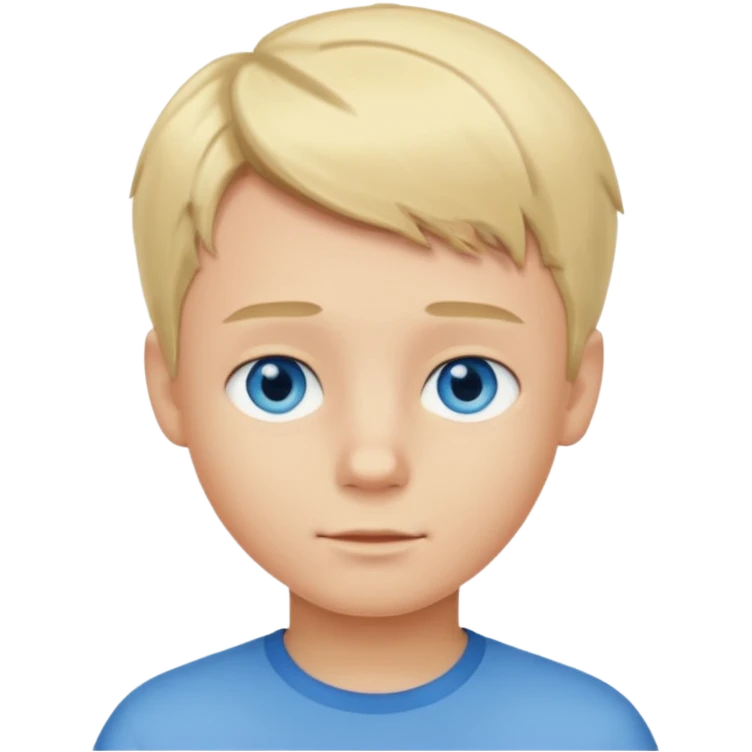 blond boy with short hair  emoji