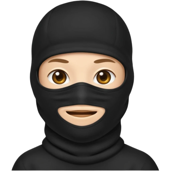Emoji con pasamontañas emoji