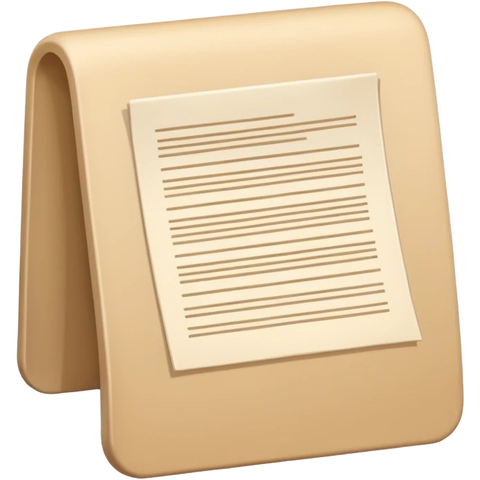 Beige contract  emoji