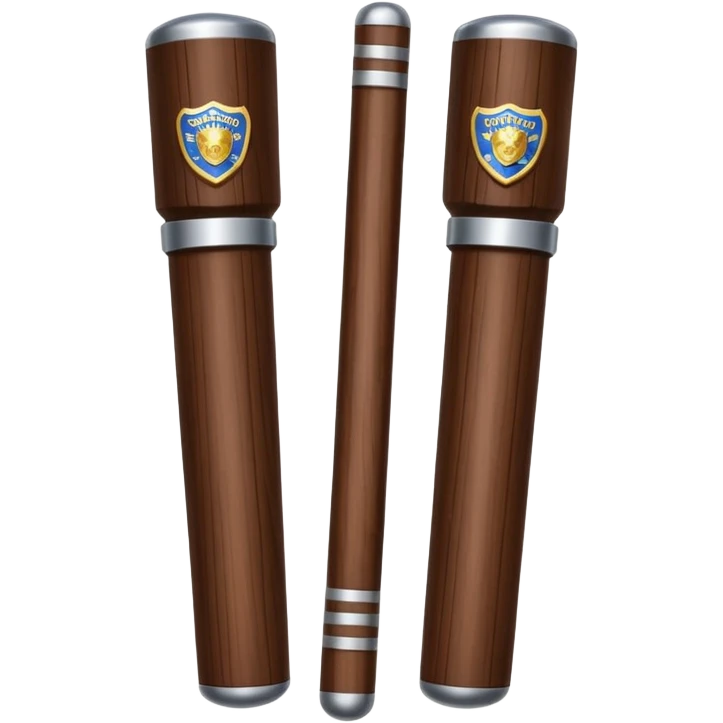 two police baton emoji
