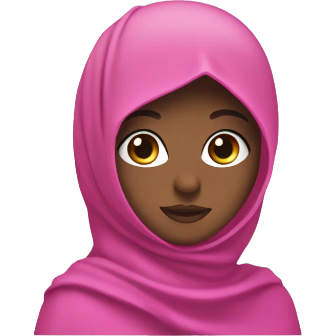 pink niqab and hijab wearing girly transgirl emoji