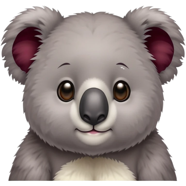 Koala maroon color emoji