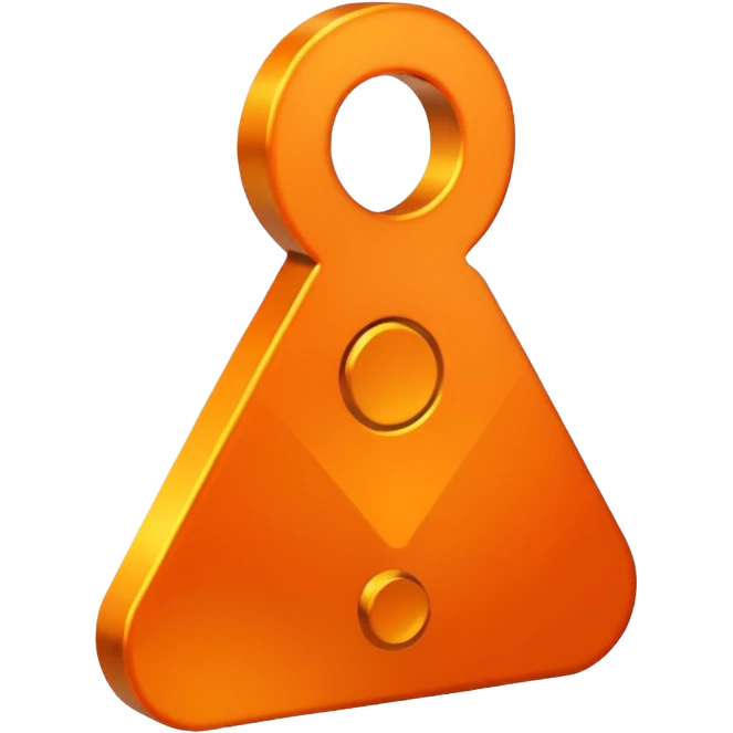 female sign symbol, vibrant orange color emoji