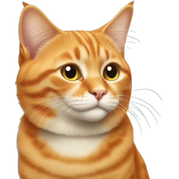 Norwegian orange cat emoji
