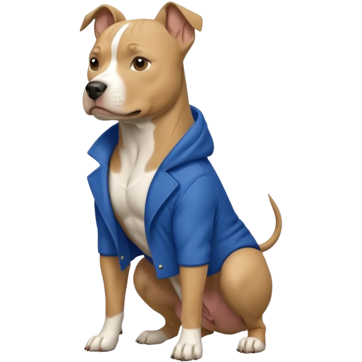Pitbull blue fawn emoji