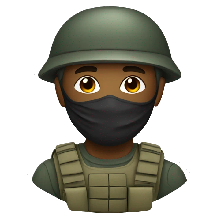 soldier with mask emoji