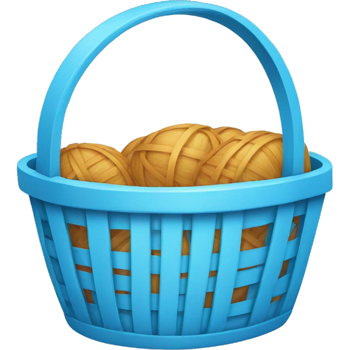 Sky Blue Basket emoji