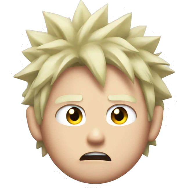Bakugo angry emoji