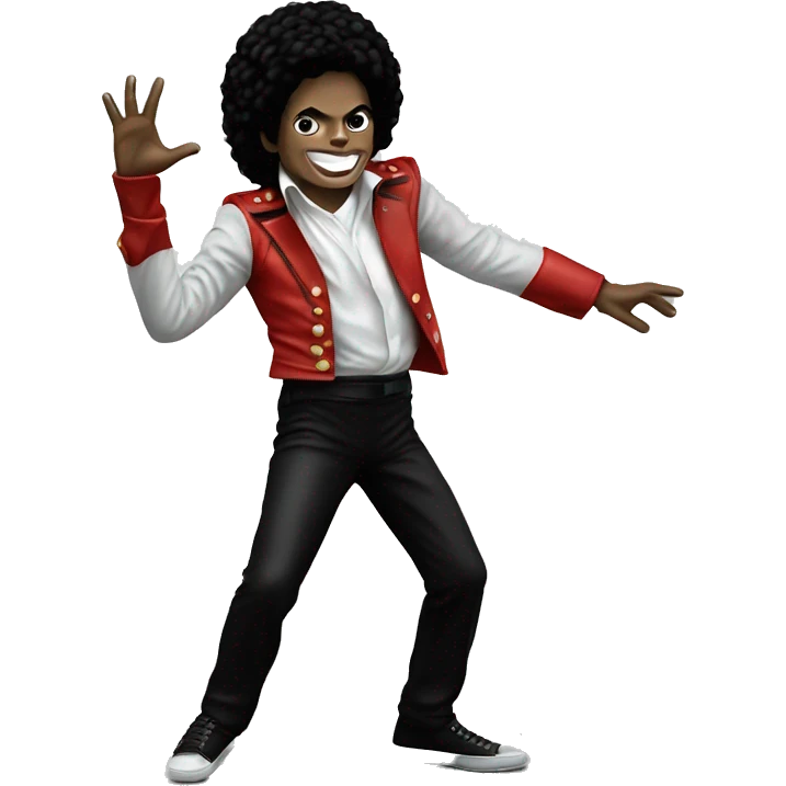 Michael Jackson doing the thriller dance emoji