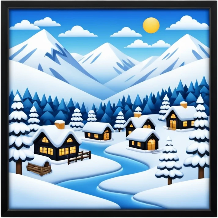 Winter wonderland emoji