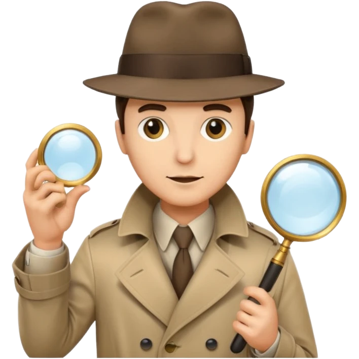 a detective emoji