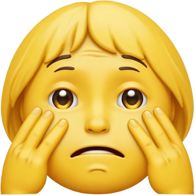 crying emoji with face palm emoji