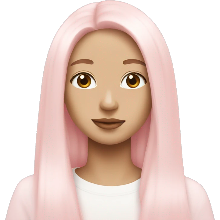 pastel pink and white aesthetic emojis emoji