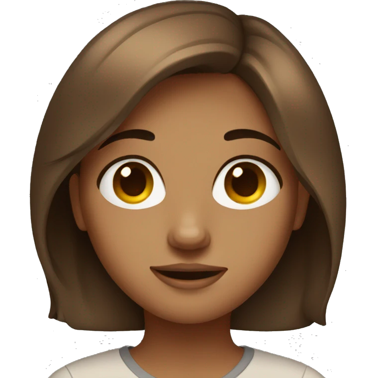 brown hair girl  emoji
