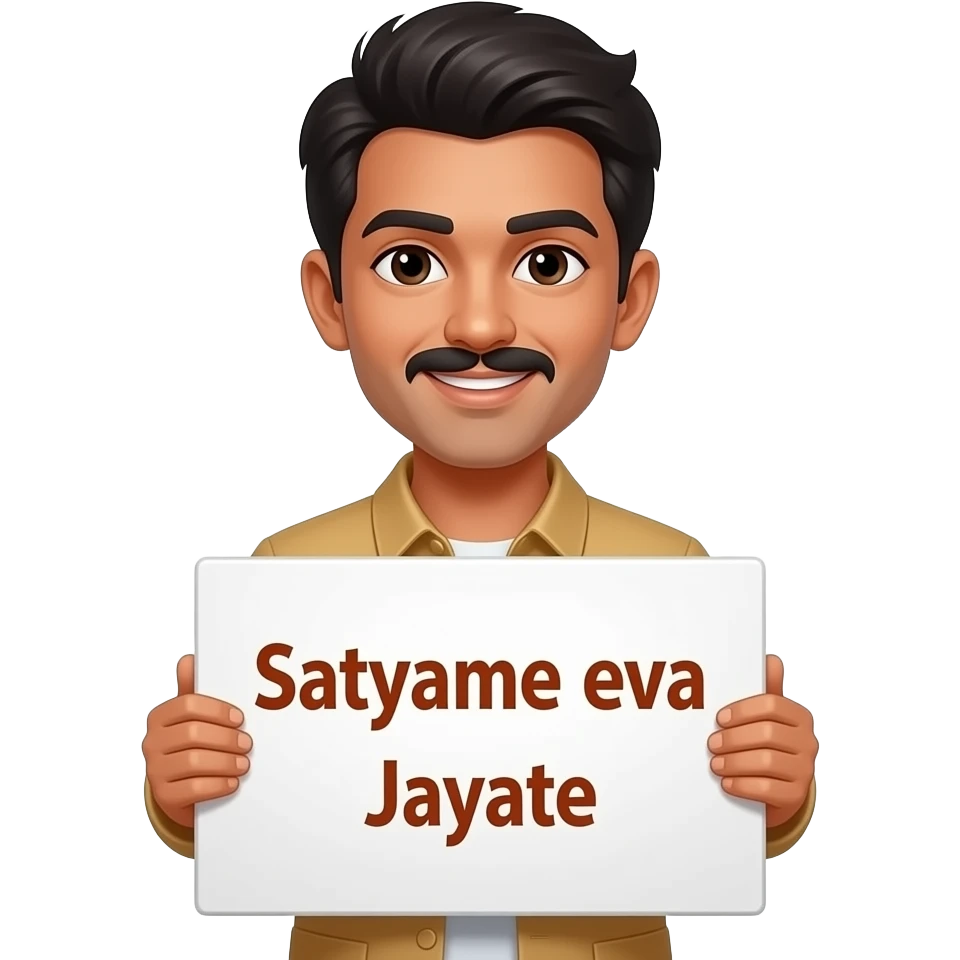Satyameva jayate emoji