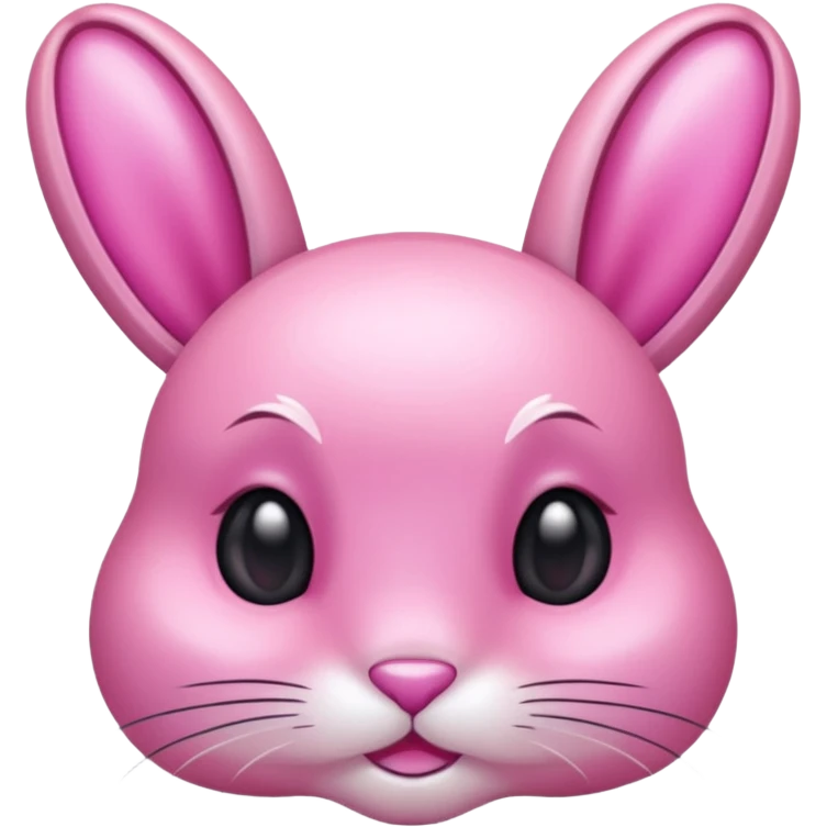  crystallized bunny pink emoji