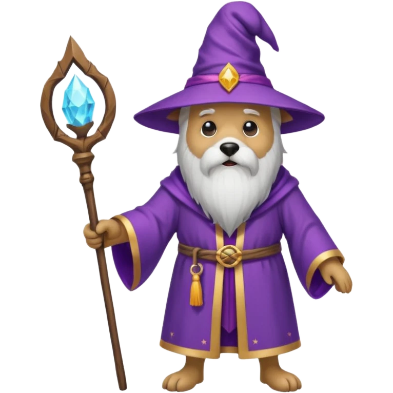 Dog wizard emoji
