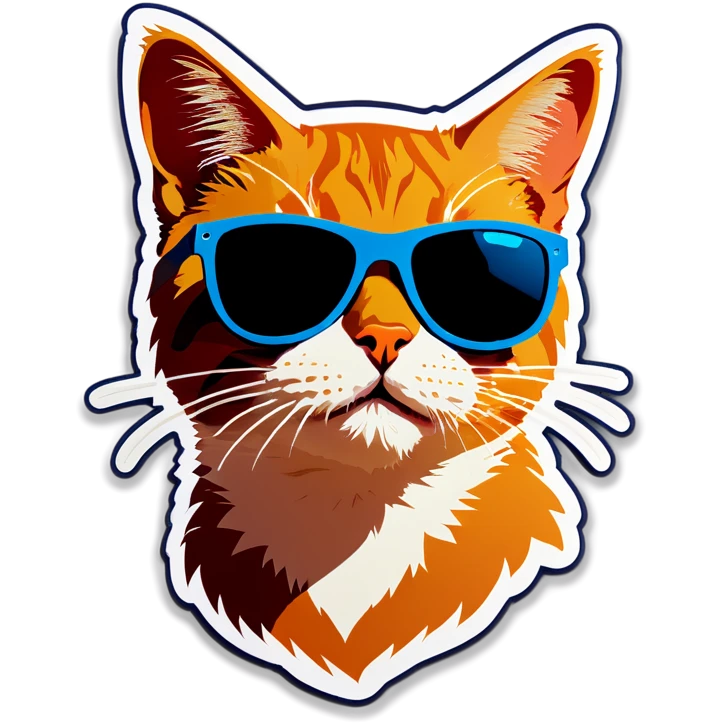 Cat with sunglasses emoji