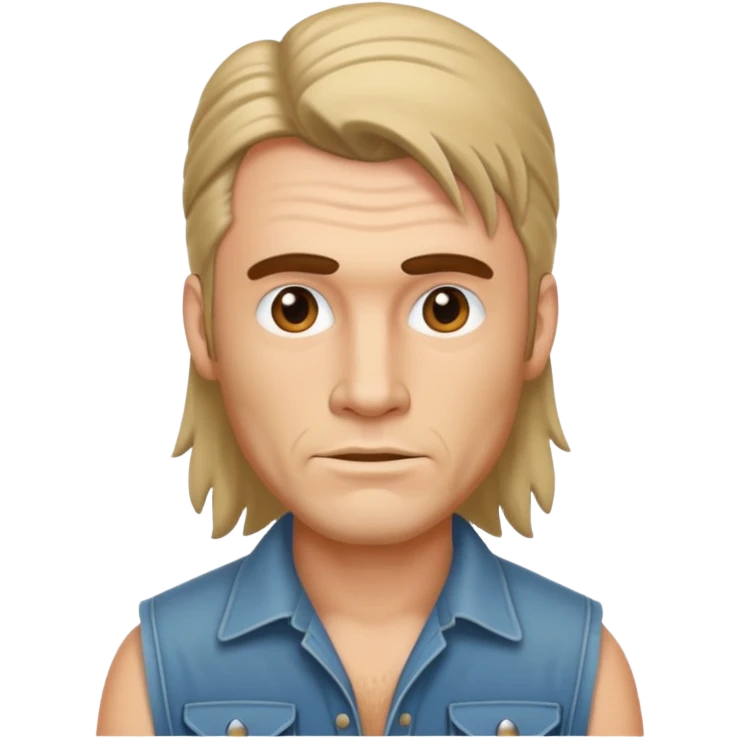 Redneck with mullet emoji