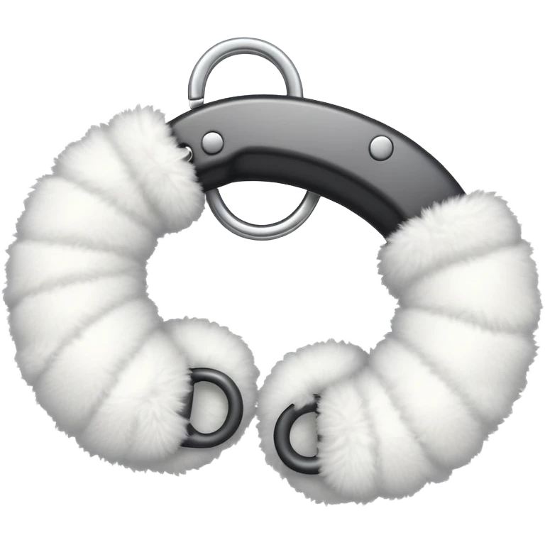 Cute Fluffy handcuffs emoji