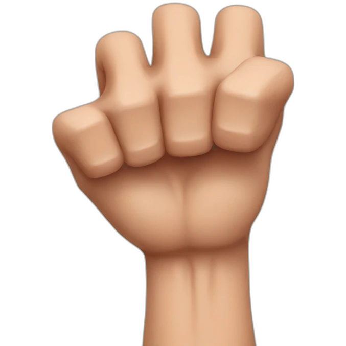 hand right all the muscles emoji
