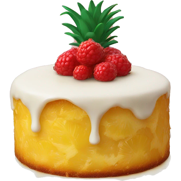 Upside down pineapple cake emoji