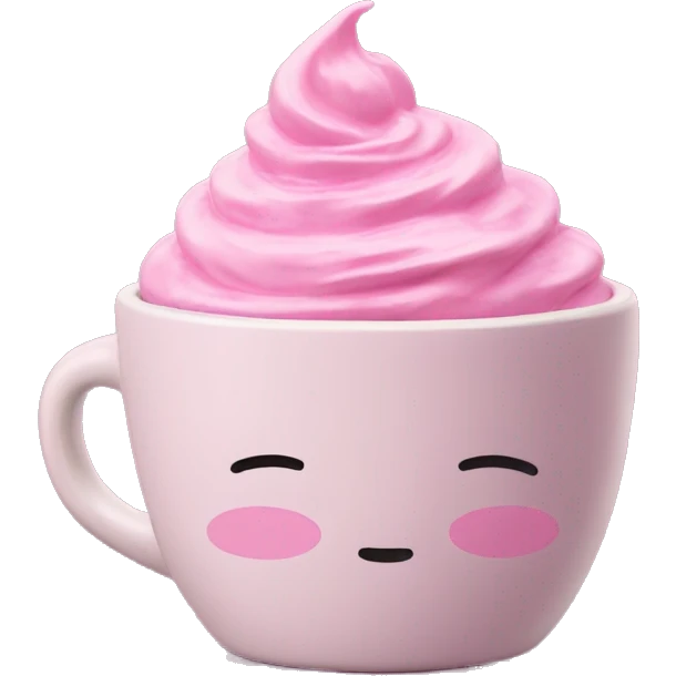 Statbuck cup pink med sløyfe  emoji