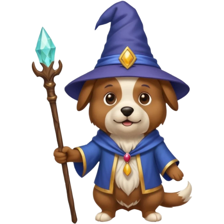 Dog wizard emoji