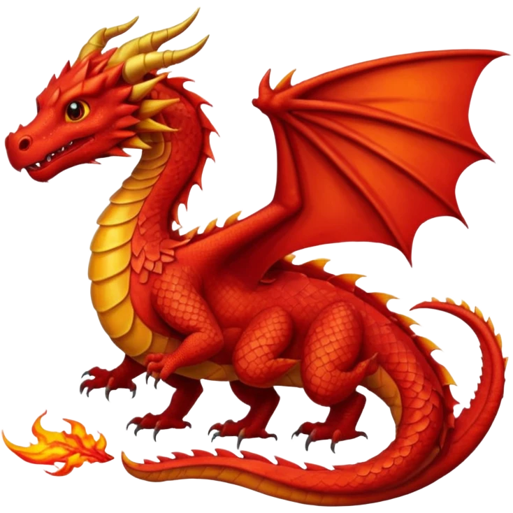 red dragon with fire







 emoji