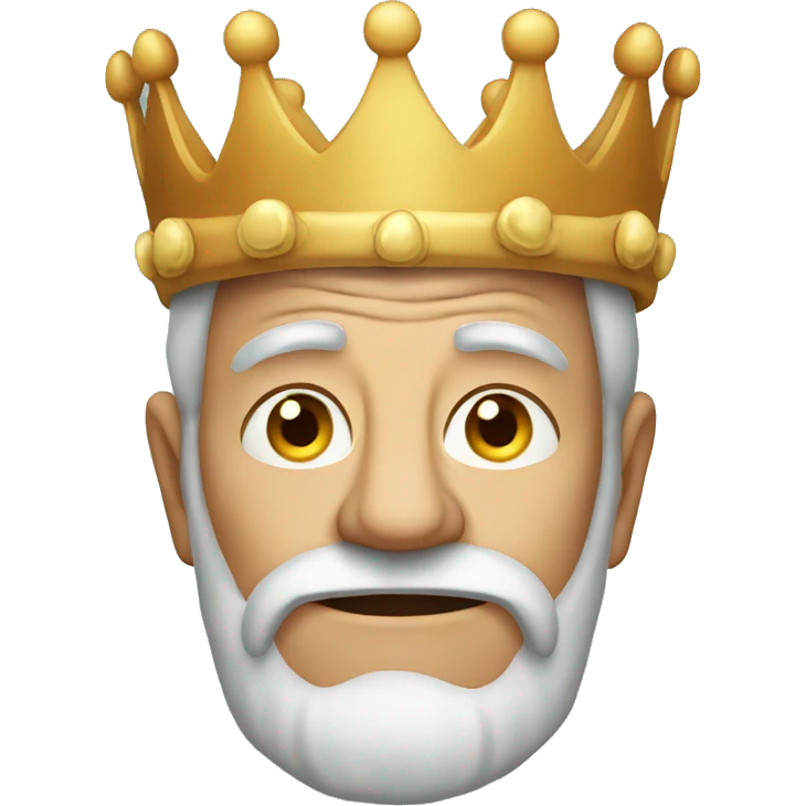 An old man in a crown emoji