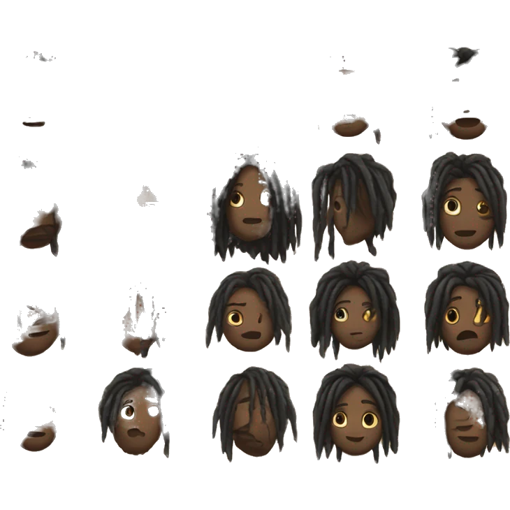 black dreadhead emoji