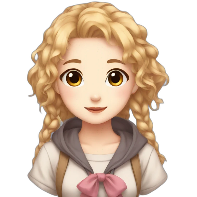 Cute anime girl uwu emoji