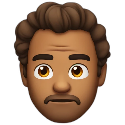 Donald Glover frowning emoji