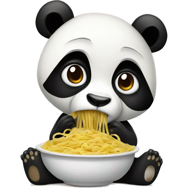 panda with pasta who raps emoji