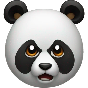 Panda angry  emoji
