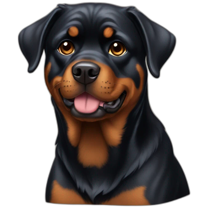Dog rottweiler  emoji