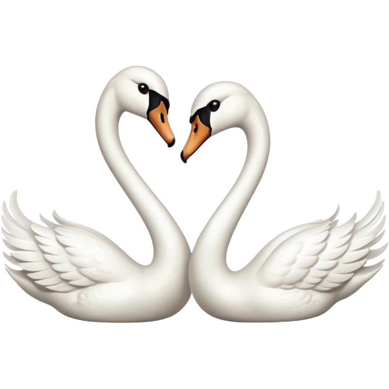 Two swan emoji emoji