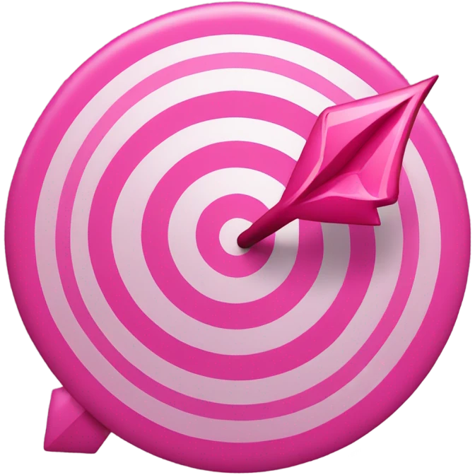 pink arrow target emoji