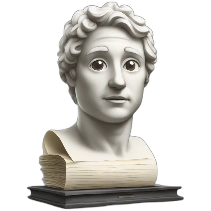 statue with documents italy emoji