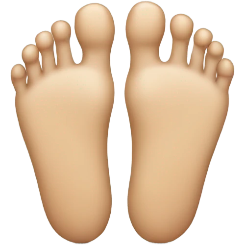 A foot with a strangely large big toe emoji