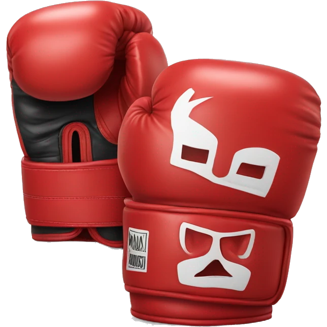 Gants de boxe rouge emoji