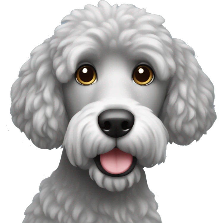 caniche gris emoji